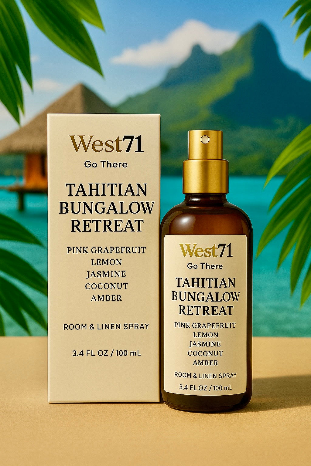 Tahitian Bungalow Retreat Room + Linen Spray